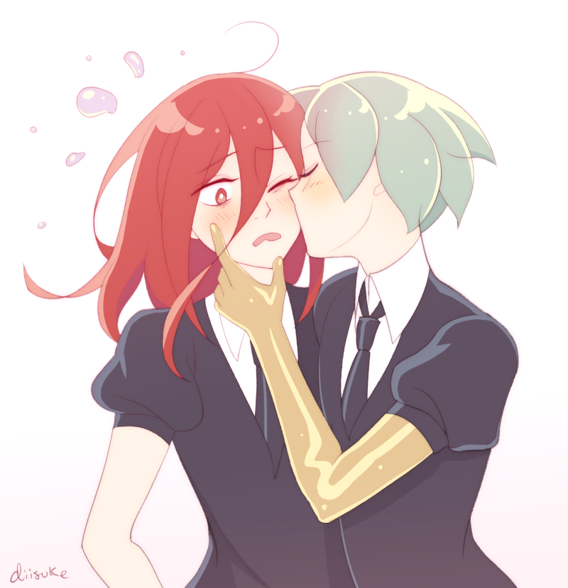 phosphophyllite and cinnabar (houseki no kuni) drawn by raimeiuta
