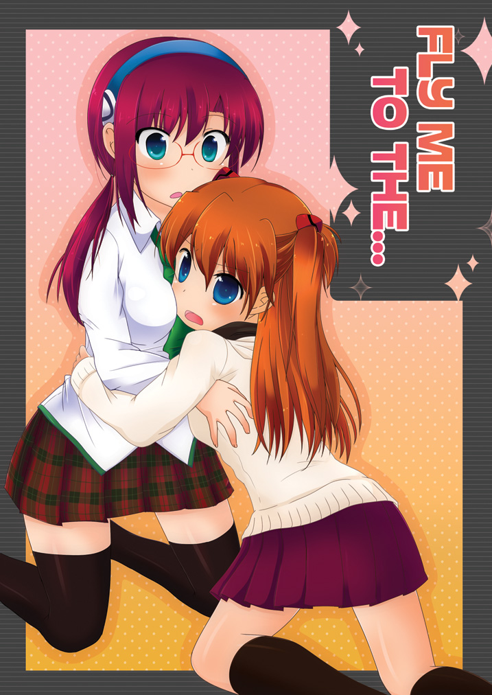 souryuu asuka langley and makinami mari illustrious (neon genesis evangelion and 2 more) drawn by mocchii