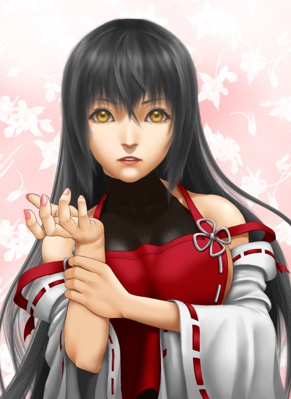 sendai hakurei no miko (original and 2 more) drawn by giruba
