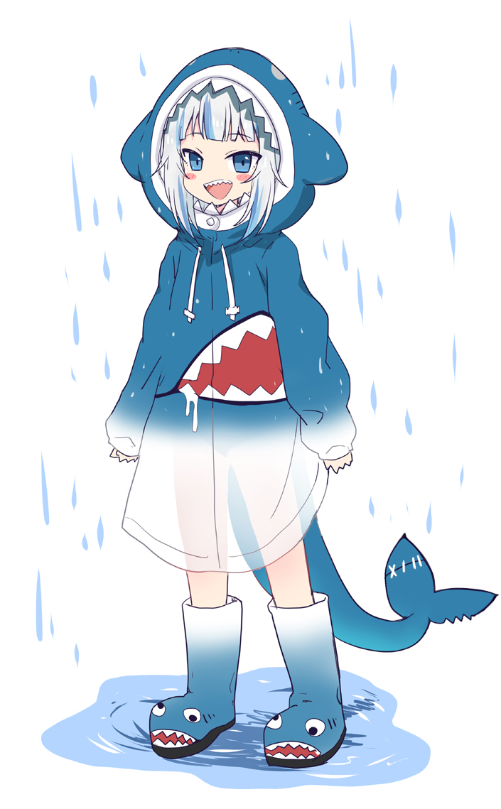 gawr gura (hololive and 1 more) drawn by itamochi