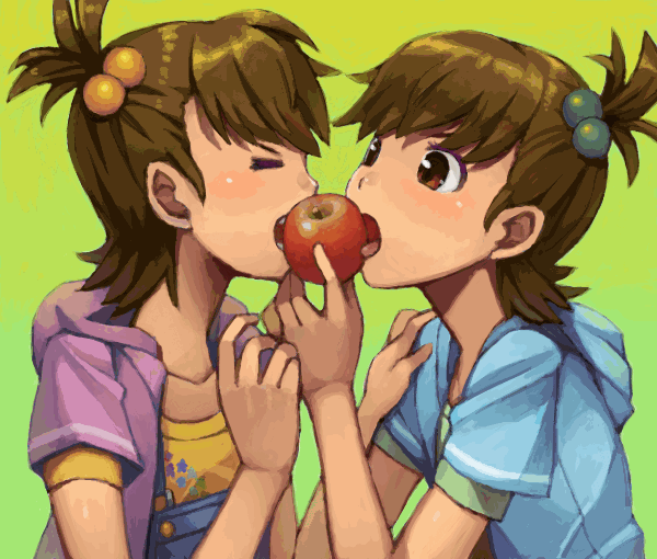 futami mami and futami ami (idolmaster and 1 more) drawn by goe