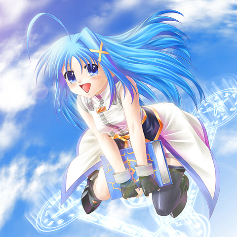 reinforce zwei and book of the azure sky (lyrical nanoha and 1 more) drawn by ayato