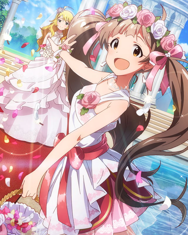 hoshii miki and hakozaki serika (idolmaster and 1 more)