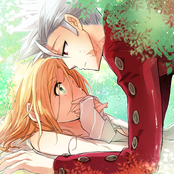 ban and elaine (nanatsu no taizai) drawn by 310_(satopoppo)