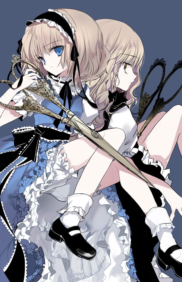 kirisame marisa and alice margatroid (touhou) drawn by cierra_(ra-bit)