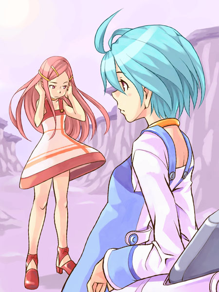 eureka and anemone (eureka seven) drawn by mannen_hitsu