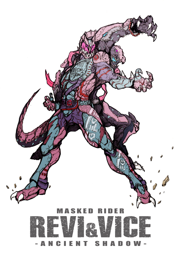kamen rider revi and kamen rider vice (kamen rider and 1 more) drawn by zakkizaki