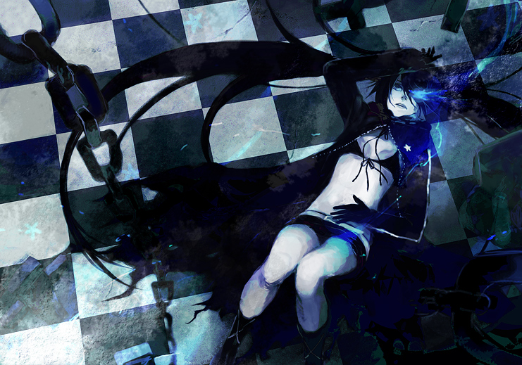 black rock shooter (black rock shooter) drawn by sumishuu