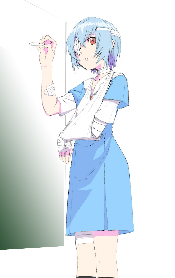 ayanami rei (neon genesis evangelion) drawn by uta_(saga0625)