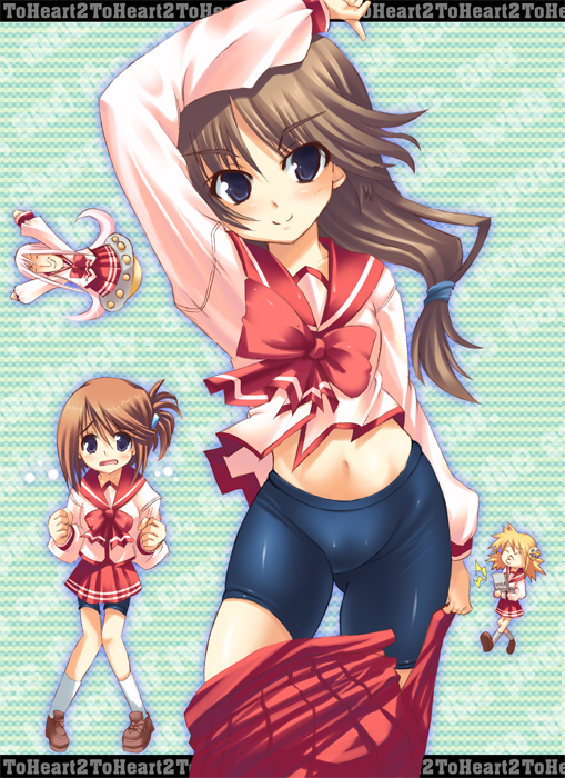 komaki manaka, lucy maria misora, sasamori karin, and komaki ikuno (to heart and 1 more) drawn by ichijou_hitoshi