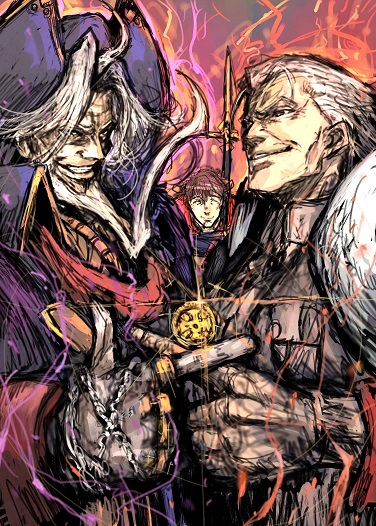 hector, li shuwen, and christopher columbus (fate and 1 more) drawn by moto_murabito