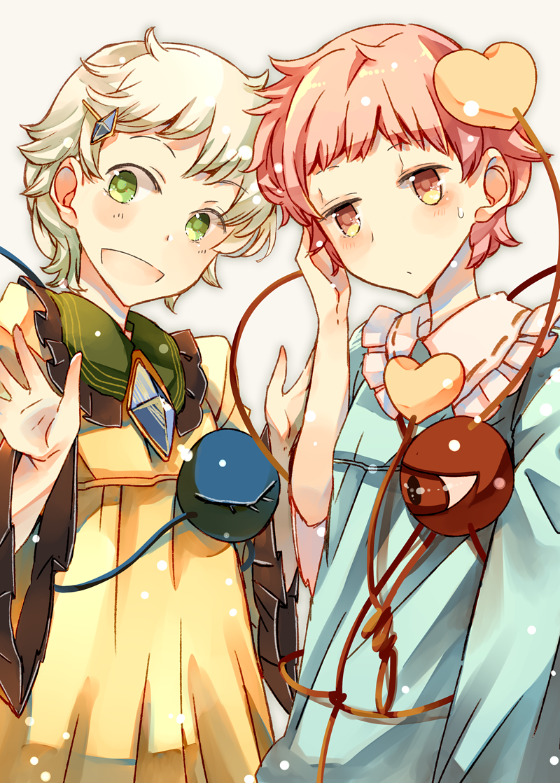 komeiji koishi and komeiji satori (touhou) drawn by atoki