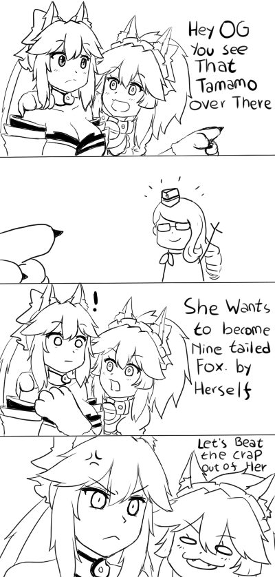 tamamo, tamamo no mae, tamamo cat, and koyanskaya (fate and 3 more) drawn by keita_naruzawa