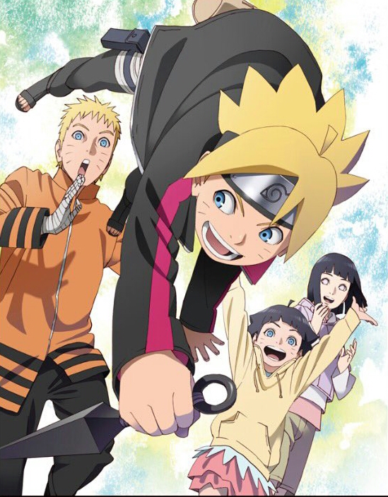uzumaki naruto, hyuuga hinata, uzumaki boruto, and uzumaki himawari (naruto and 1 more)