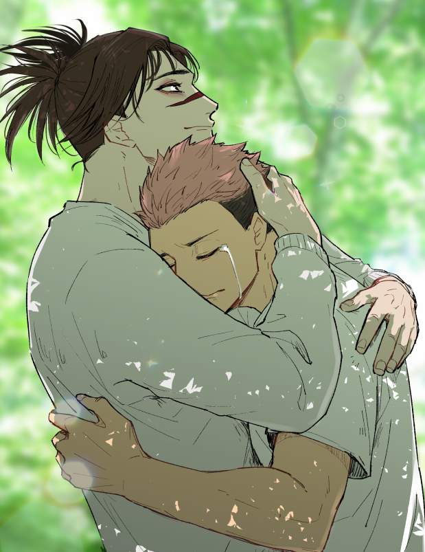 itadori yuuji and choso (jujutsu kaisen) drawn by mozu_(hayanie001)