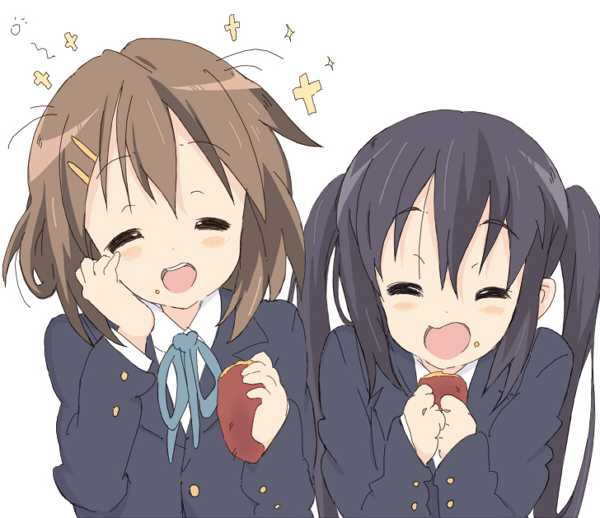 nakano azusa and hirasawa yui (k-on!) drawn by core_(mayomayo)