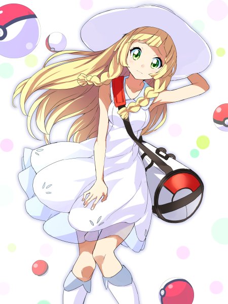lillie (pokemon and 1 more) drawn by mirai_denki