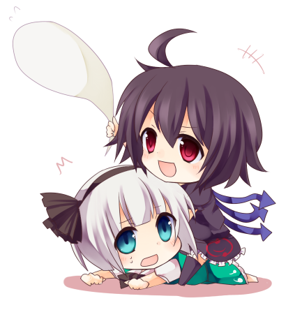 konpaku youmu and houjuu nue (touhou) drawn by yukimiya_(parupunta)