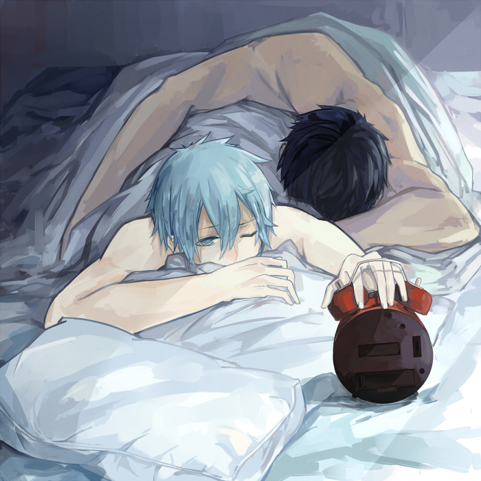 kuroko tetsuya and aomine daiki (kuroko no basuke) drawn by cookon