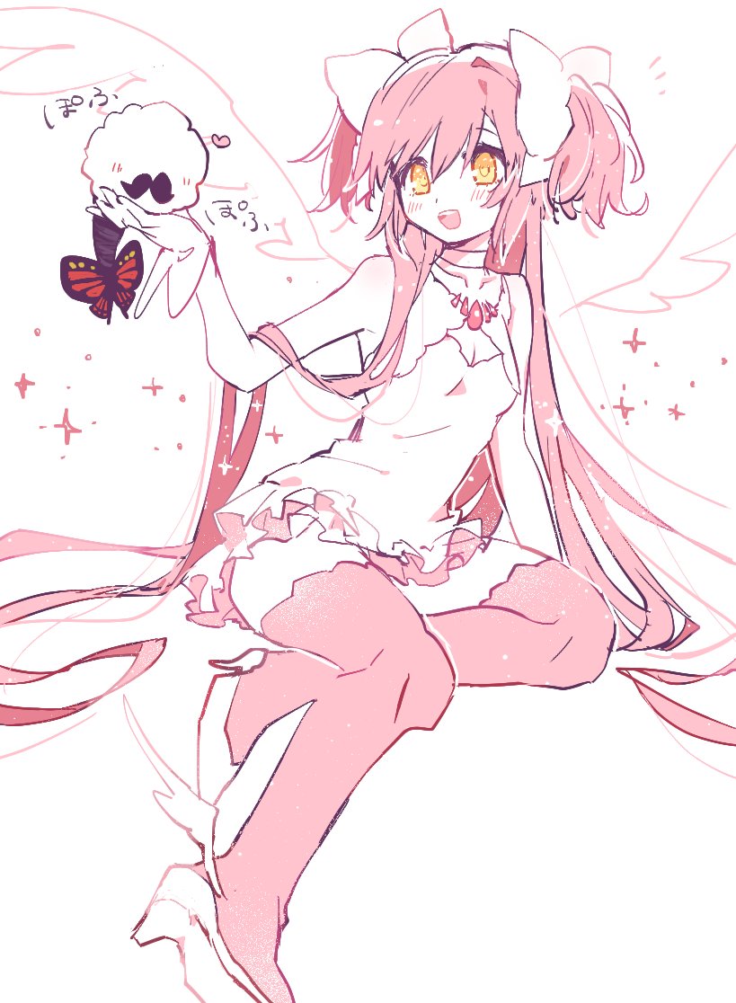 kaname madoka, ultimate madoka, and anthony (mahou shoujo madoka magica) drawn by pipi_o_(pipioo08)