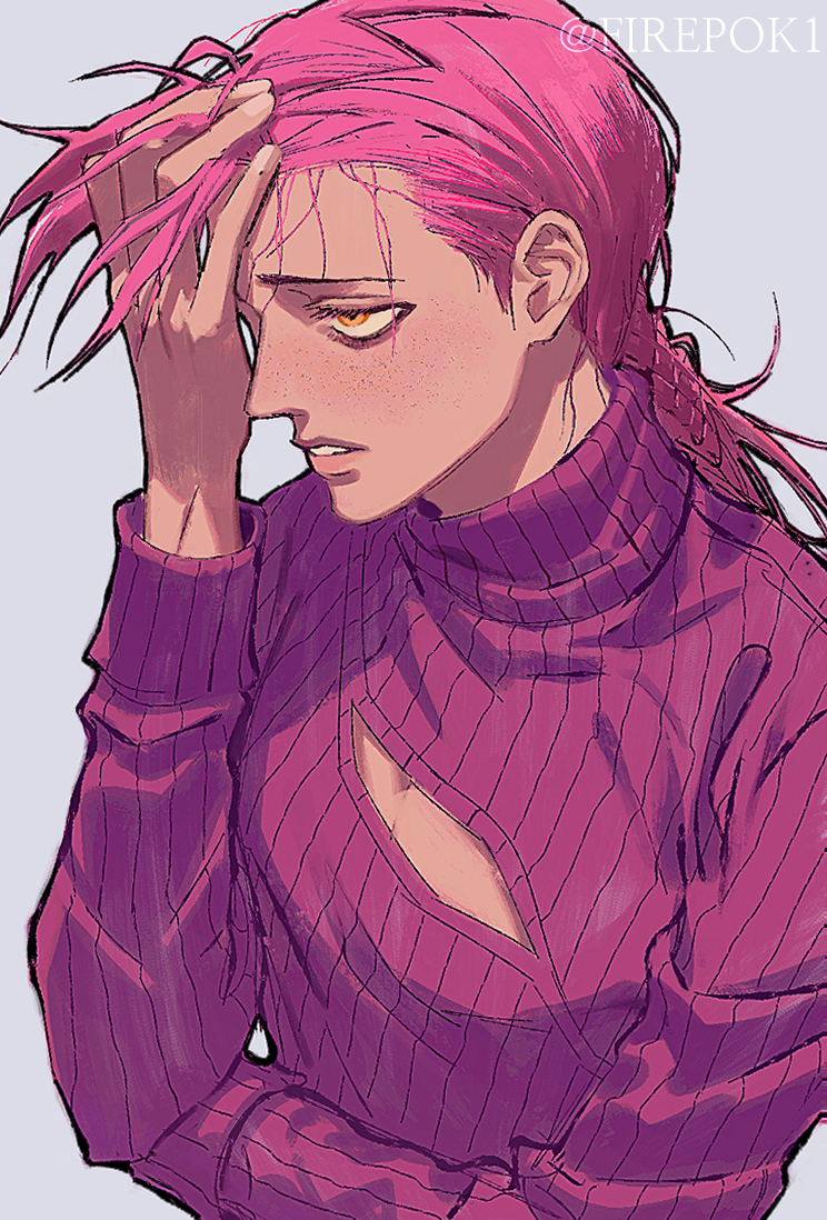 vinegar doppio (jojo no kimyou na bouken and 1 more) drawn by firepok