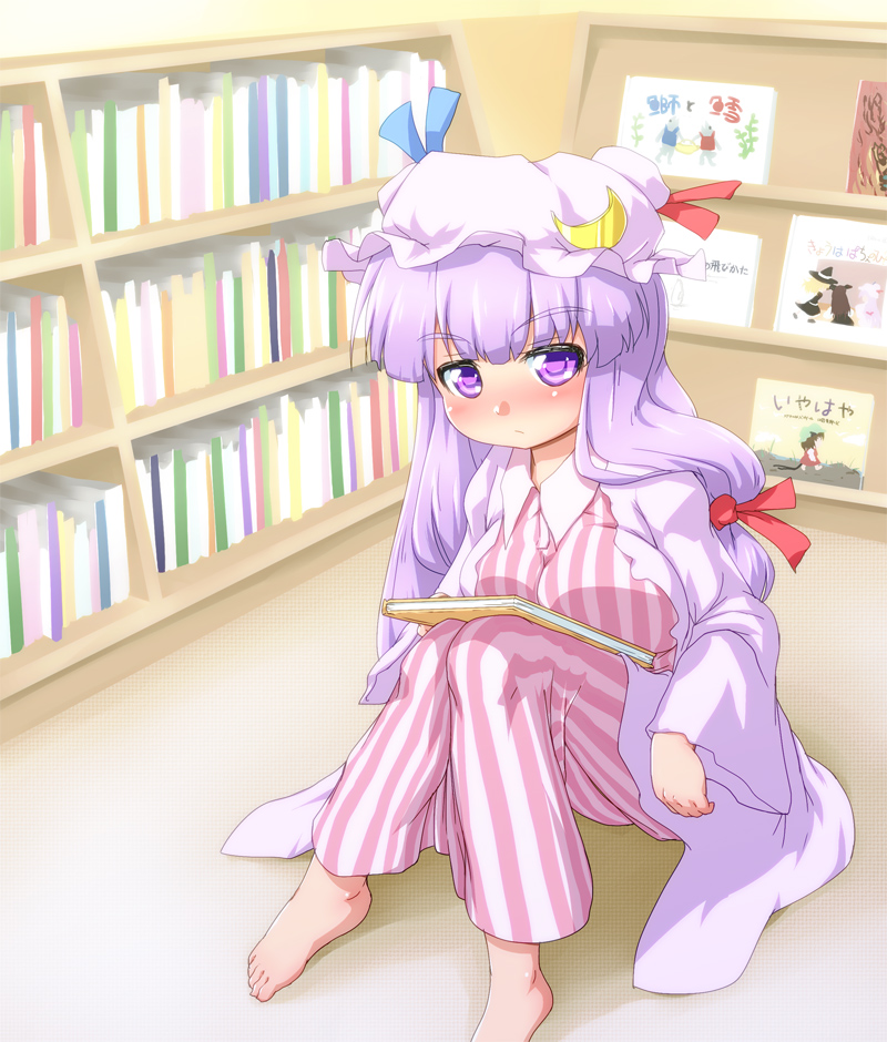 kirisame marisa, patchouli knowledge, chen, and koakuma (touhou) drawn by waribashi-p