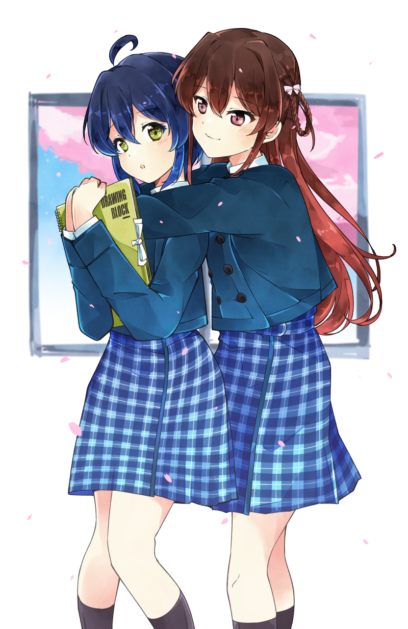 takigawa miu and tachikawa ayaka (22/7) drawn by trefle_r