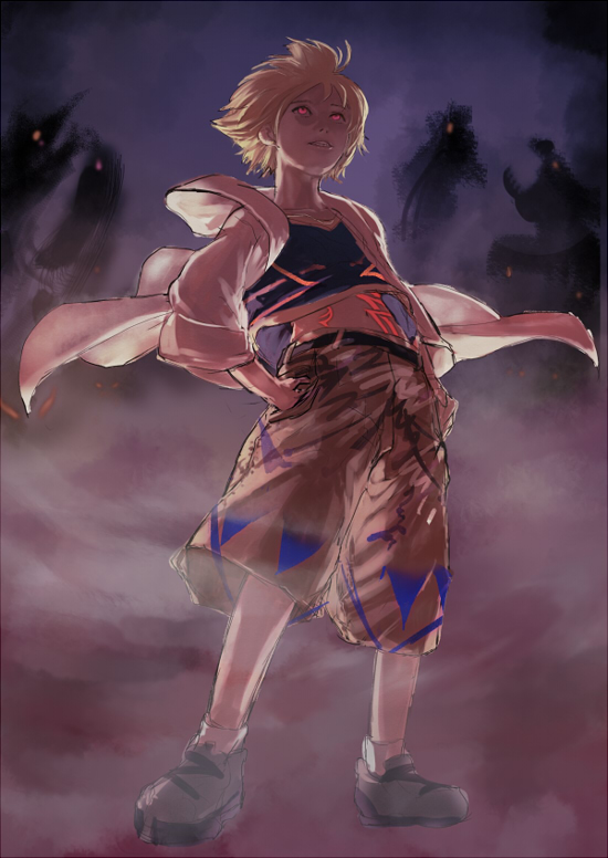 gilgamesh and child gilgamesh (fate and 1 more) drawn by guri_otoko