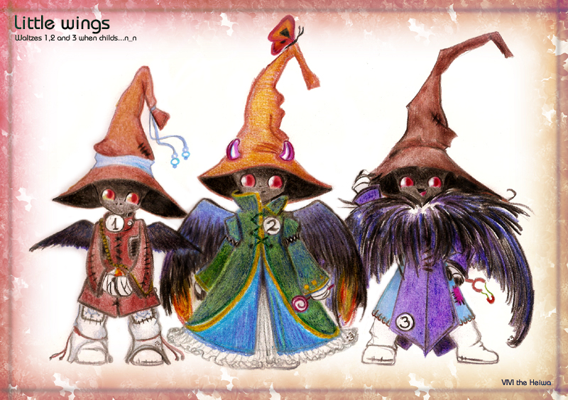 black mage and black waltz (final fantasy and 1 more) drawn by vivi_the_heiwa