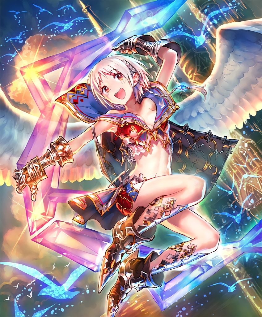 reno (shingeki no bahamut and 1 more) drawn by okada_manabi