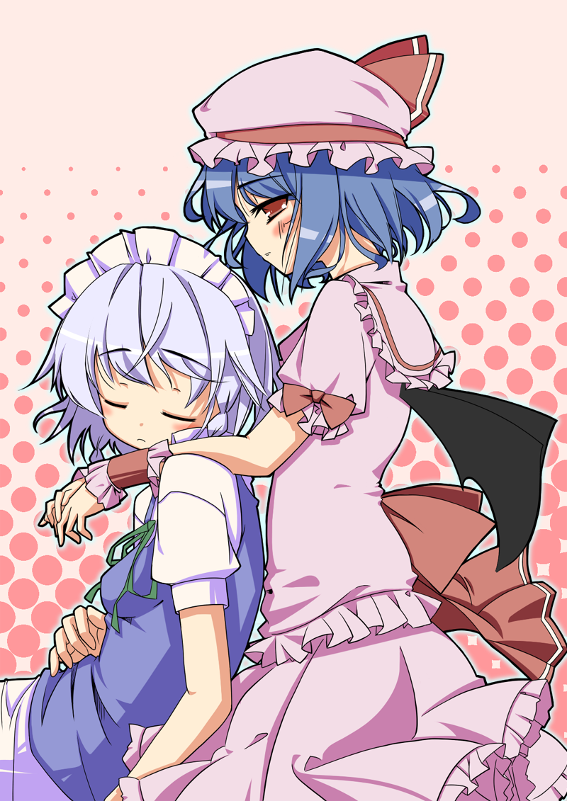 remilia scarlet and izayoi sakuya (touhou) drawn by tachibana_(tach011194)