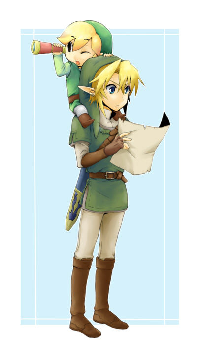 link and toon link (the legend of zelda and 2 more)