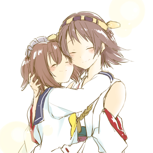 yukikaze and hiei (kantai collection) drawn by niyo_(kuuhaku_chaya)