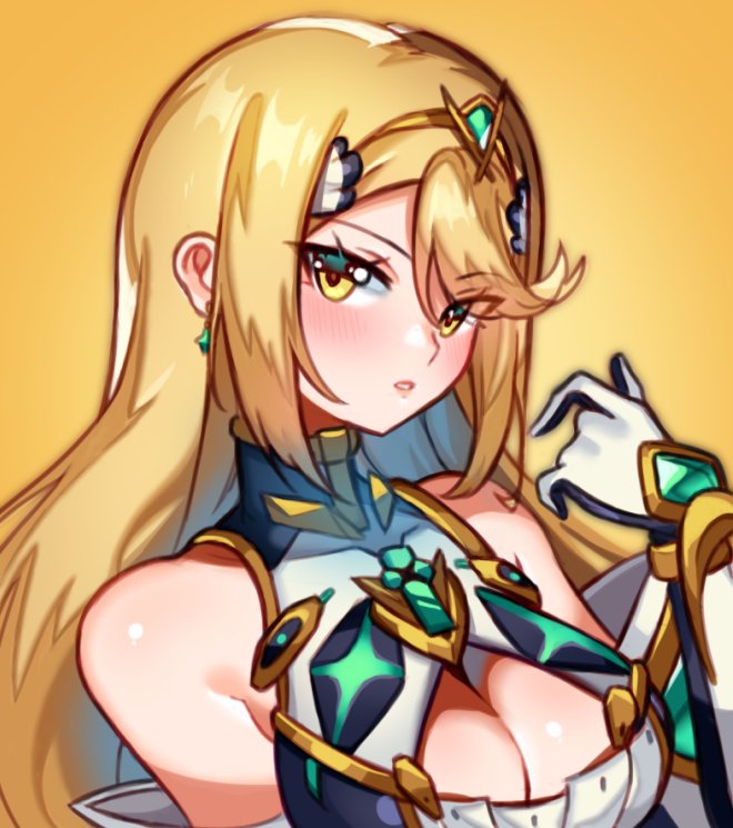 mythra (xenoblade chronicles and 1 more) drawn by yagi_(kyuhyun)