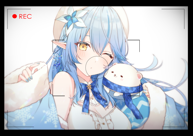 yukihana lamy and daifuku (hololive) drawn by tomari_(veryberry00)