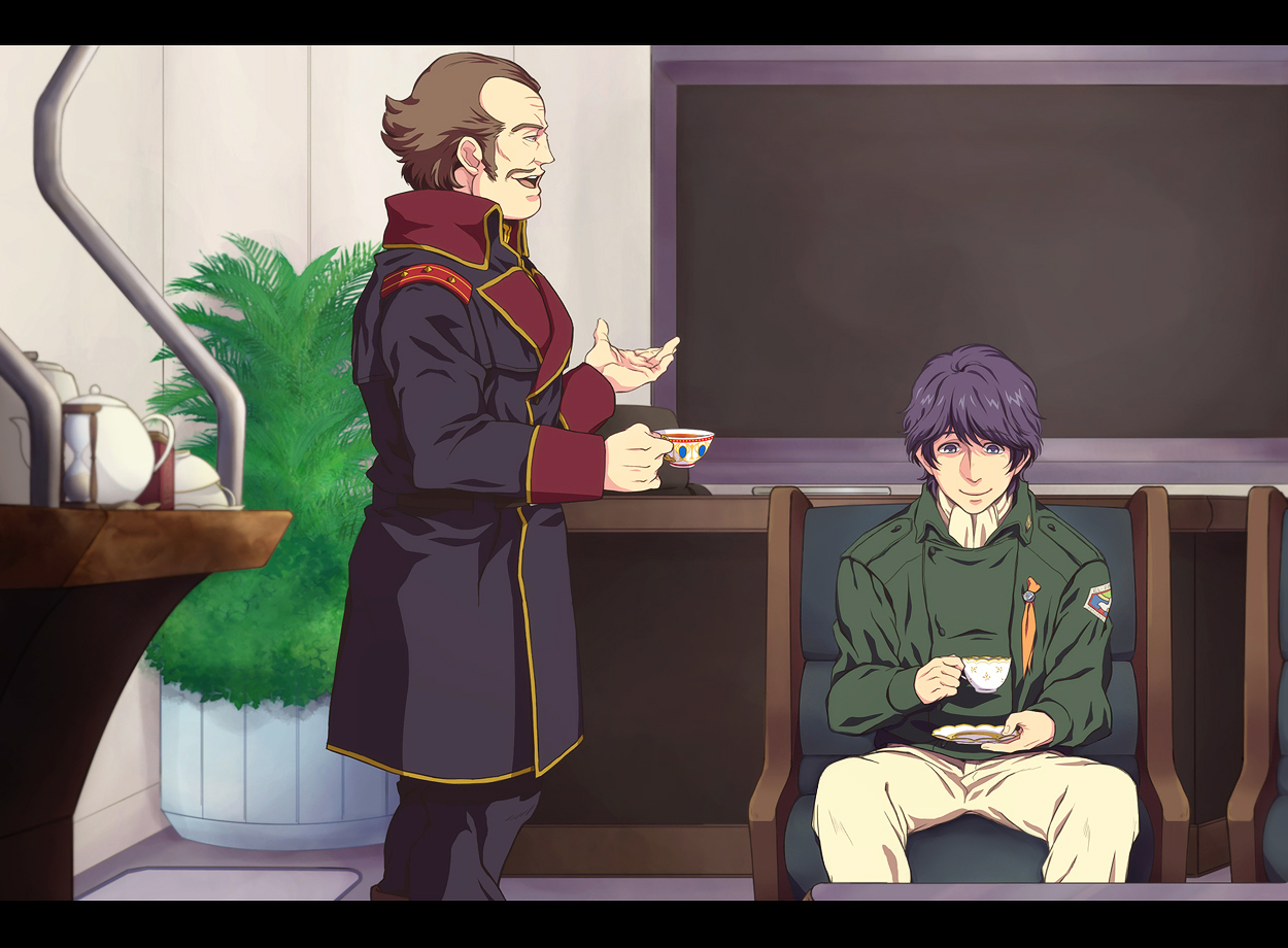 Yang Wen Li And Otto Mitas Gundam And 2 More Drawn By Yu Star To Danbooru