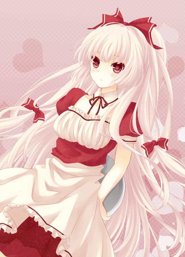 fujiwara no mokou (touhou and 1 more) drawn by kai_aki