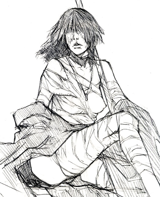 maiden in black (demon's souls) drawn by ikeda_masateru