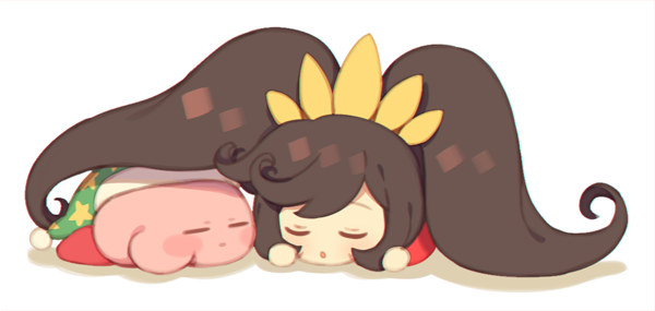 kirby, ashley, and sleep kirby (kirby and 2 more) drawn by wusagi2