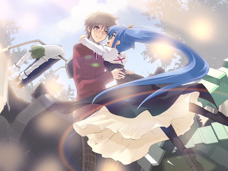 yuuki nona, tsuwabuki masaharu, and arthur matsuda (nanatsuiro drops) drawn by ito_noizi