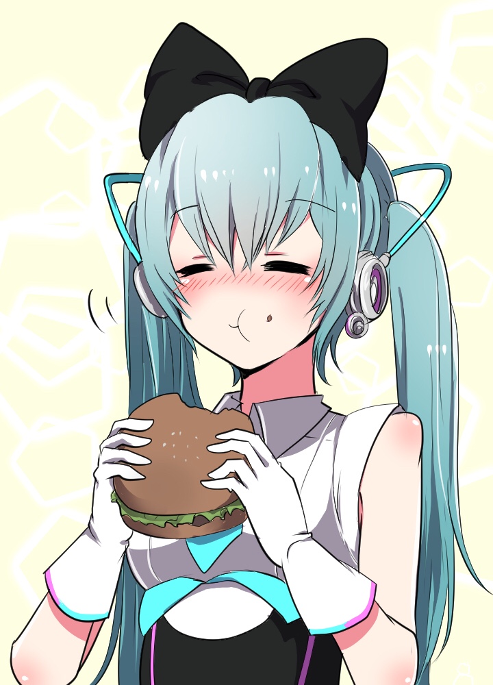hatsune miku and magical mirai miku (vocaloid and 1 more) drawn by watanamico