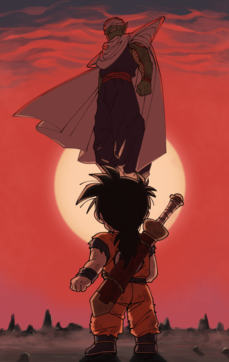 son gohan and piccolo (dragon ball and 1 more) drawn by ichiban_shibori