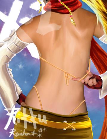 rikku and thief (final fantasy and 2 more)