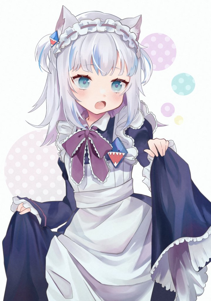 gawr gura (hololive and 1 more) drawn by pon_miso