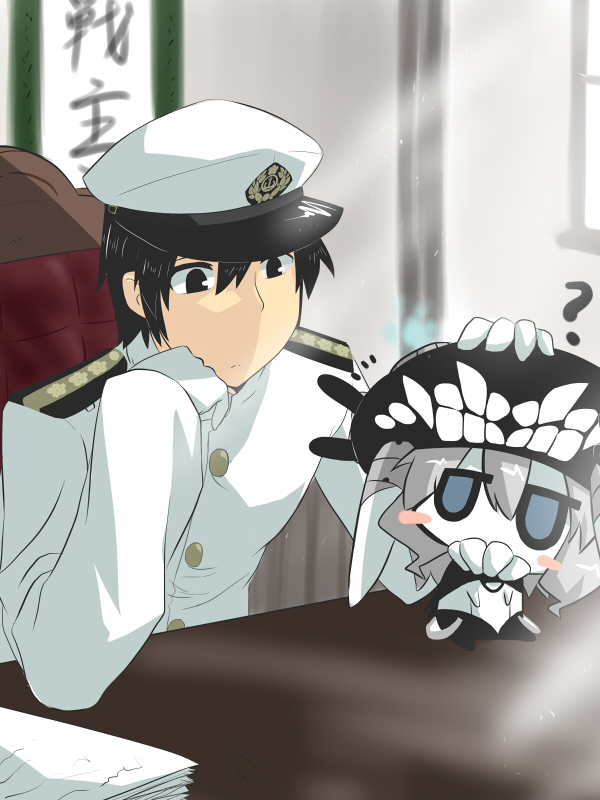 admiral and wo-class aircraft carrier (kantai collection) drawn by goma_(gomasamune)