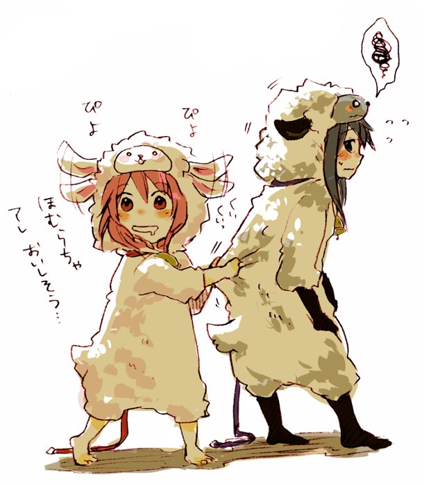 akemi homura and kaname madoka (mahou shoujo madoka magica) drawn by uzaki_(jiro)