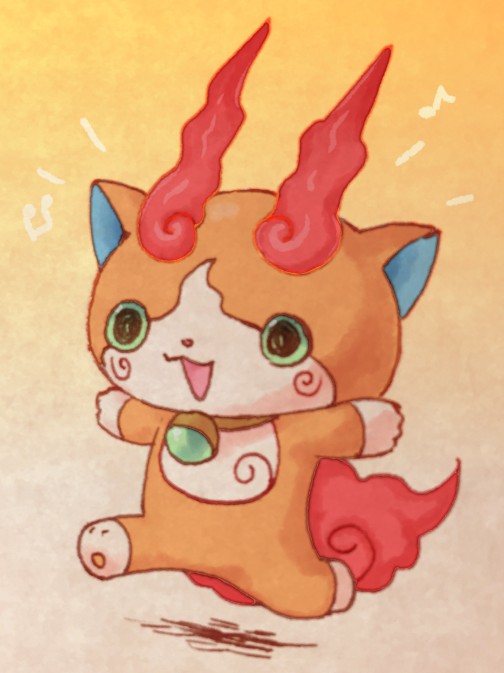 jibakoma (youkai watch and 1 more) drawn by chill_ykon