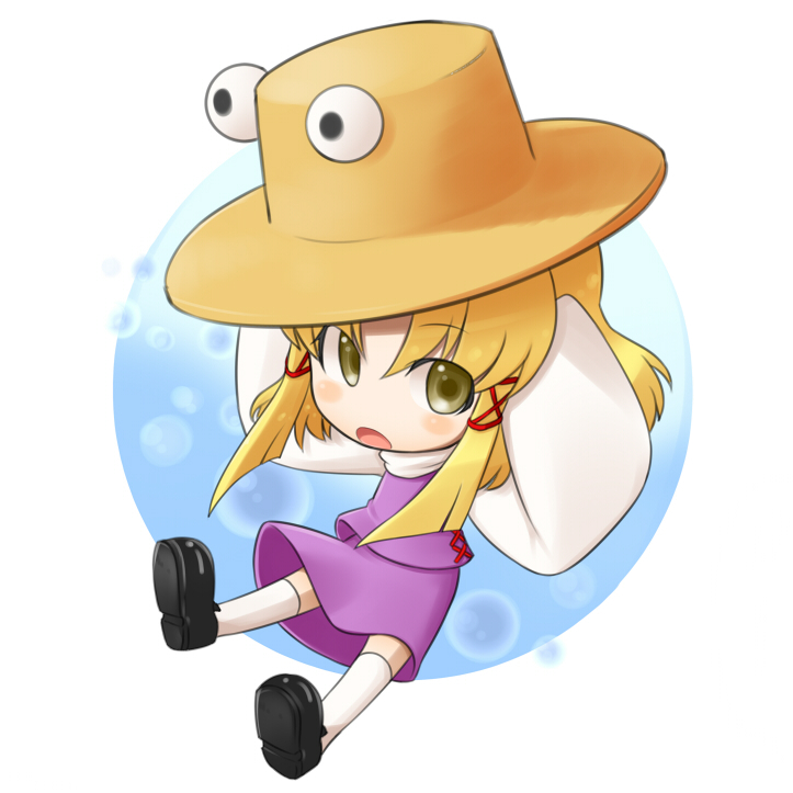 moriya suwako and pyonta (touhou) drawn by futaba_no_taiko