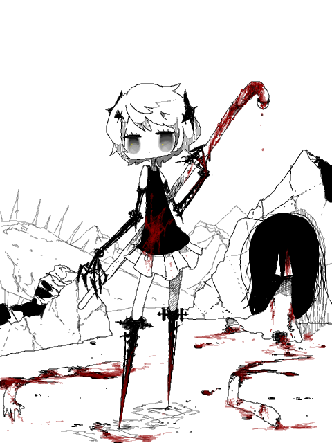 sabitsuki and metal-tan (.flow) drawn by idola_caverne