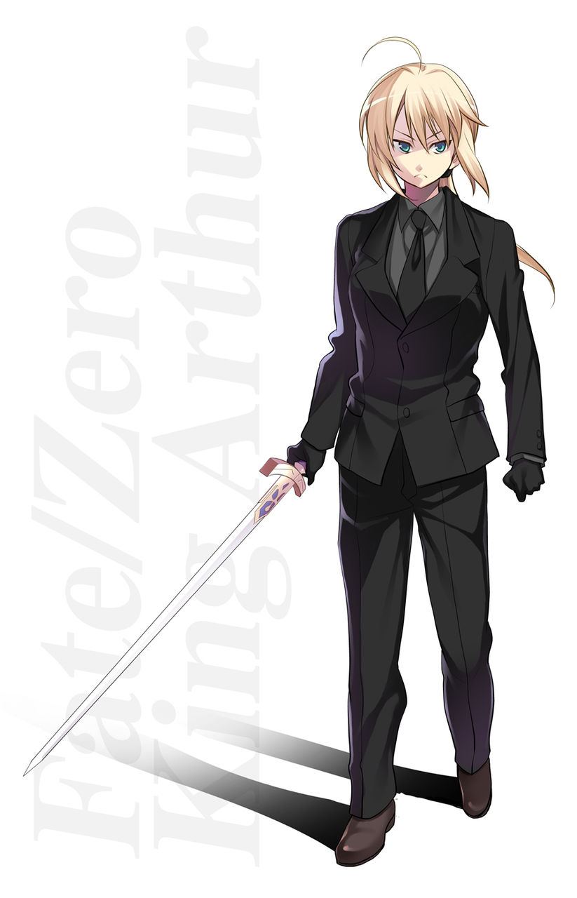 artoria pendragon and saber (fate and 1 more) drawn by azu